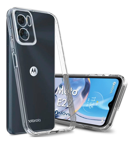 Funda Transparente P/ Moto E22, Space C/ Mica