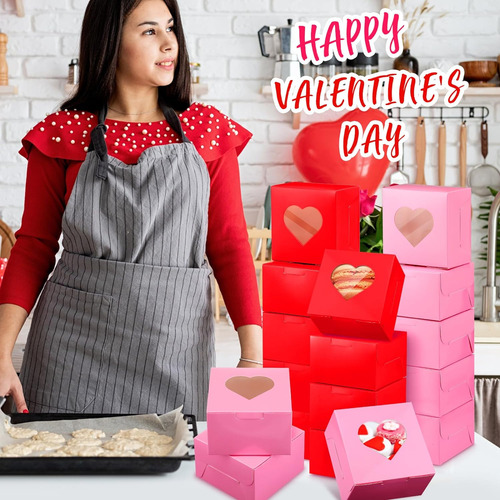 Fulmoon 450 Cajas De Galletas Para El Día De San Valentín, C