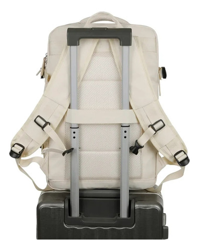 Mochila De Viaje Informal Multifuncional Impermeable De Gran Capacidad De 17 Pulgadas For Carga Usb