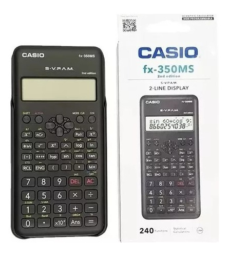 Calculadora Científica Casio Fx-350ms Garantia  Amsterdamarg