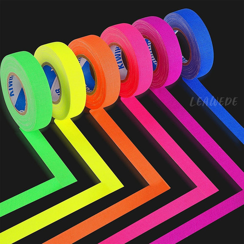 . Decoração De Fita Adesiva De Néon De Tecido Fluorescente
