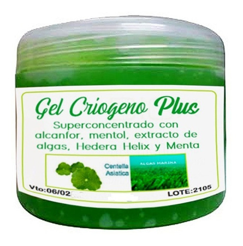 Gel Criógeno Reductor Anticelulítico Tonificante 500g Caba