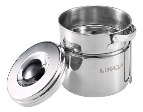 Lixada - Olla Para Camping (acero Inoxidable, Con Interior)