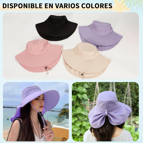 Sombreros Para Sol Mujer,protección Uv Upf 50+,playa