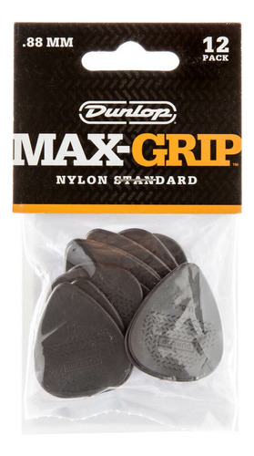 Kit 12 Palhetas Dunlop Nylon Max Grip 449p - Made In Usa Tamanho 0.88