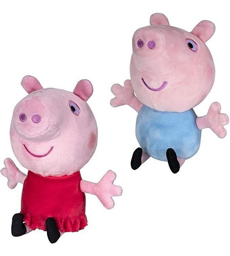 Peppa Pig And George Squeeze &amp; Squish - Juego De Peluch.