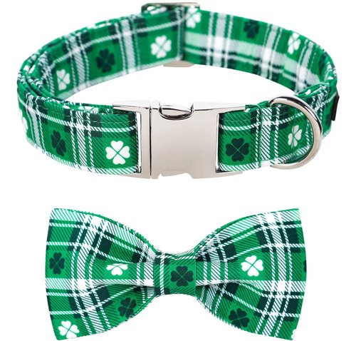 Lionet Paws Collar De Perro Del Dia De San Patricio Con Corb