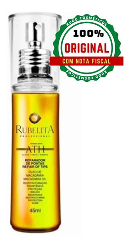 Óleo Reparador De Pontas De Macadâmia 45ml Rubelita