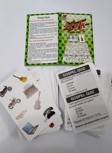 Jogo de lazer Perguntas e Respostas Gospel quiz + card game - Livraria e  Artigos Evangélicos Deus Conosco