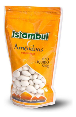 Amêndoas Confeitadas Branca 500g - Istambul