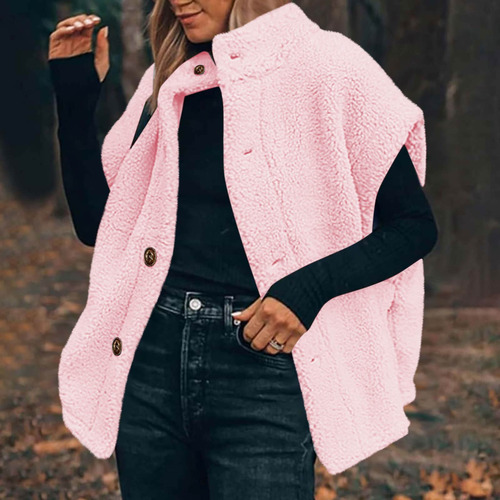Chaqueta Para Mujer, Abrigos De Moda De Invierno Con Botones