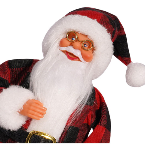 Figura Festiva De Papá Noel Para Exhibir En El Hogar