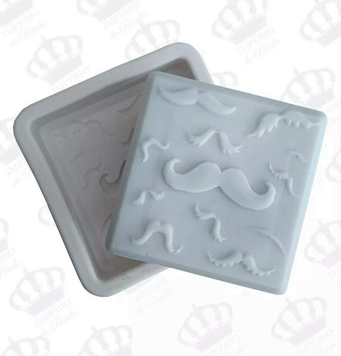 Imagem 3 de 7 de Forma De Silicone Barra Bigodes Dia Dos Pais Ib-409
