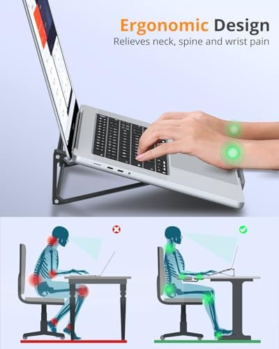 Soporte Para Computadora Portátil Para Escritorio, Soporte V