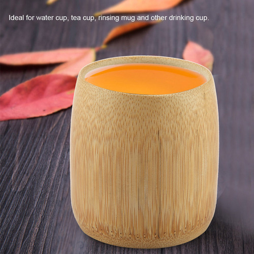 Compatible Taza De Té De Bambú Natural Pura Hecha A Mano,