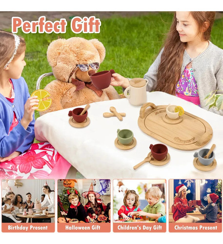 Set De Té De La Tarde, Juguetes Para Niñas Y Niños.