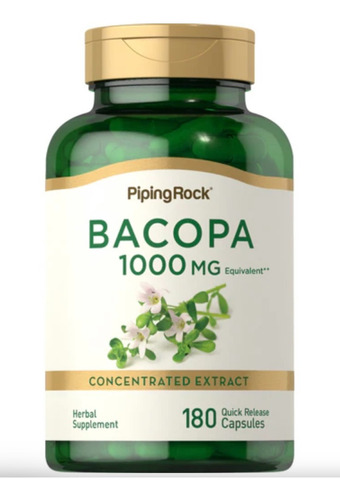 Bacopa 1000 Mg X 180 Capsulas -  Piping Rock 