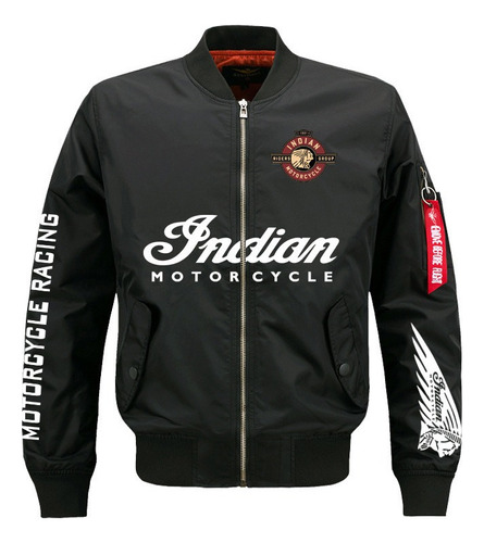 Chamarra Con Cremallera Indian Motorcycle Para Hombre