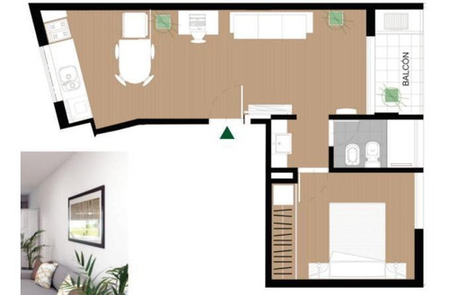 Imagen 2 de 3 de Departamento - Parque