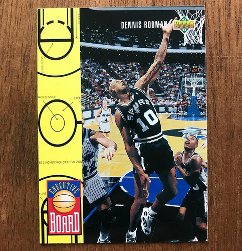 Tarjeta Dennis Rodman, 93-94 Upper Deck Executive Board 1993