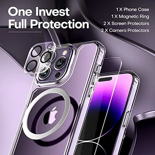 Estuche Tauri [5 En 1] Para 14 Pro Max [no Amarillea], Con 2