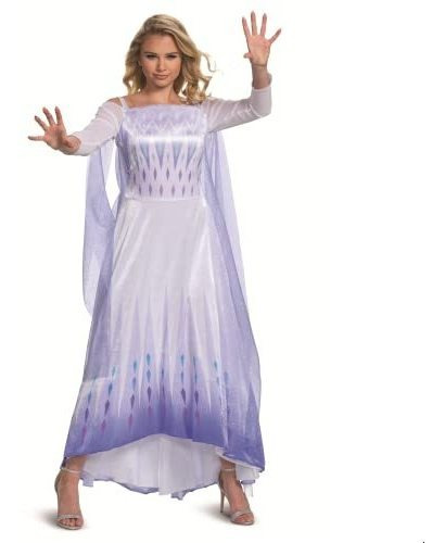Disfraz Talla Medium (8|10) Para Mujer De Reina Elsa De