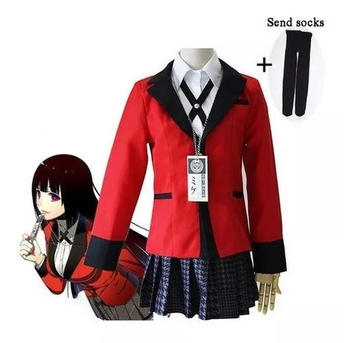 Uniforme Feminino Para Meninas, Anime, Kakegurui, Cosplay, Y