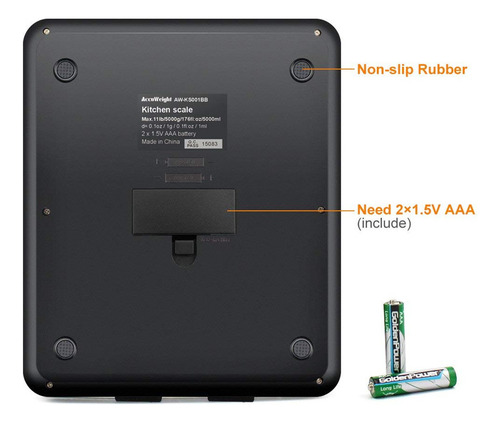 Accuweight 201 Báscula Digital Multifunción Para Carne Y A
