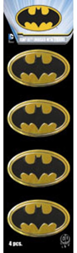 C&d Visionary  Dc Comics Batman Logo 4pcs Mini Etiqueta 