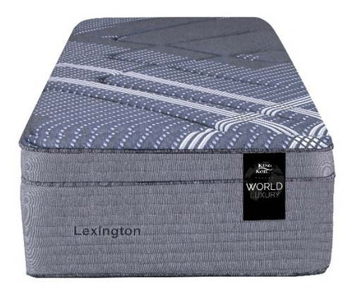 King Koil World Luxury Lexington colchon 190cm y 90cm 1 Plaza y media con europillow viscoelástico color gris