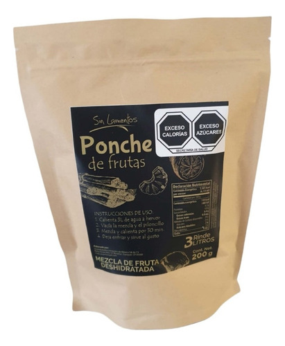 Ponche De Frutas Deshidratado (2 Sobres) - Sabor Tradicional