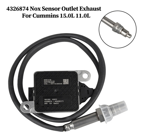 Salida De Escape Con Sensor Nox 4326874 Para Cummins De 15 L