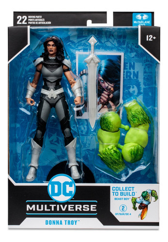 Boneca de coleção Donna Troy Titans Dc Multiverse Mcfarlane