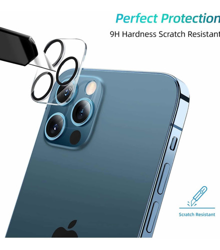 Imagen 5 de 6 de Mica Protectora De Camara Benks iPhone 13 / 13 Mini