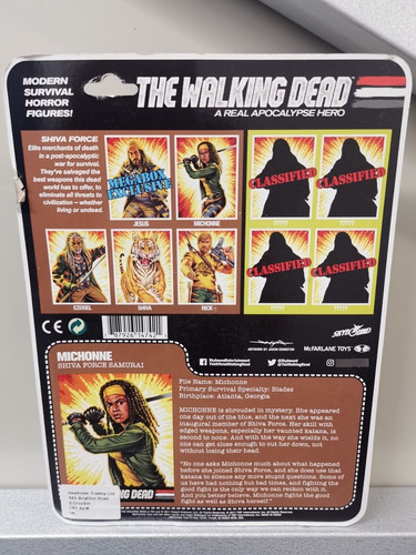 The Walking Dead Shiva Force Michonne (clean)boneco Original