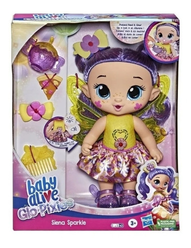 Muñeca Baby Alive Glo Pixies Hada Siena Sparkle