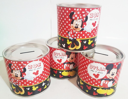 Alcancías Personalizadas Souvenirs - Mickey Y Minnie X20