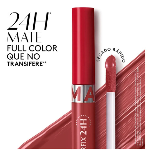 Labial Colorfix 24h Liquid Tattoo Matte 6 Ml - Ésika