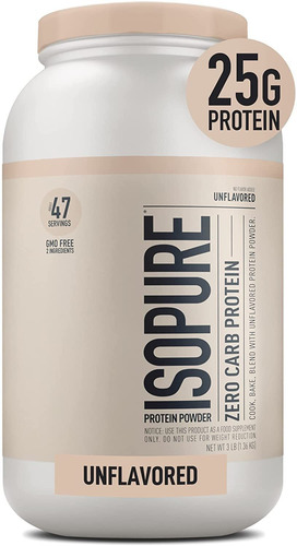 Protena Sin Sabor 0.88onzas. Isopure Zero Carb