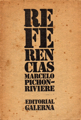 Referencias                         Marcelo Pichon - Riviere