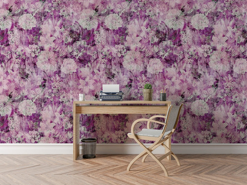 Vinil Adhesivo Fotomural Tapiz Patrones Flores Bohemias Boho