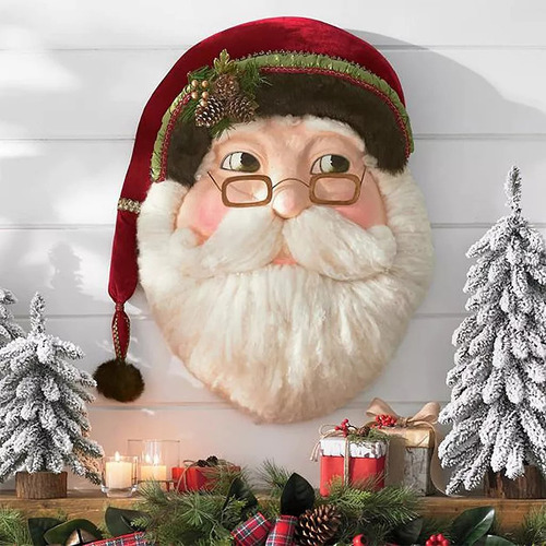 Colgante De Decoración De Letrero De Puerta De Papá Noel