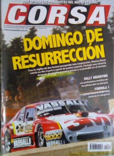 Revista Corsa 1976 Matias Rossi Gana En Rio Cuarto, Button