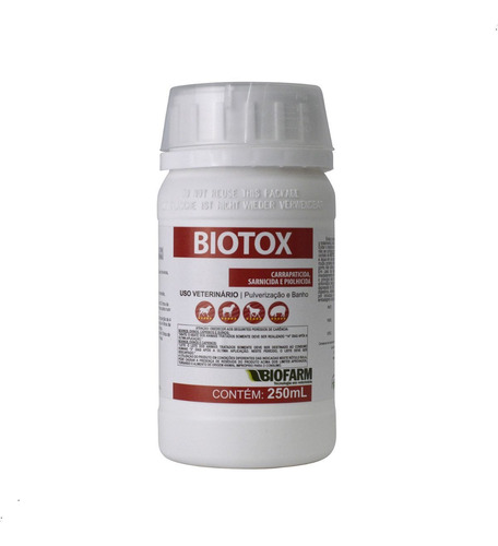 Biotox Carrapaticida Pulverização E Banho 250ml