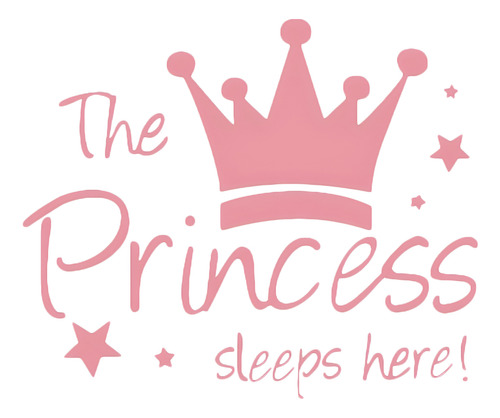 Adhesivo De Pared Extraíble Con Diseño De Princesa Sleep Her