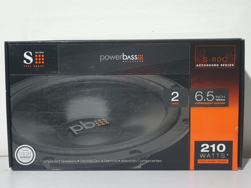 Parlantes Componente Powerbas S 60c 16 Cm Tamaño 6  