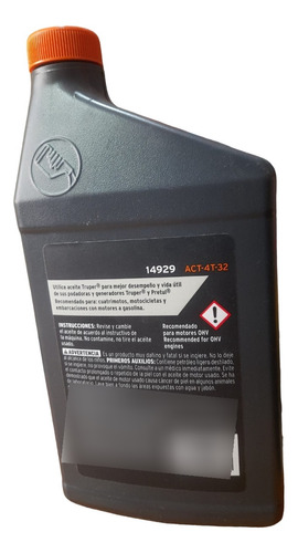 Aceite Semi-sintético Motor 4 Tiempos 946ml (32oz) Truper