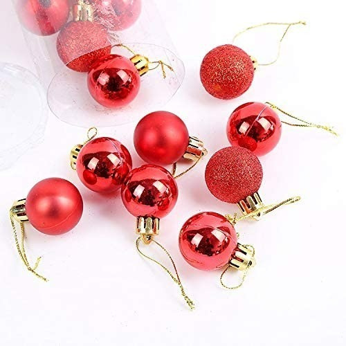 Pack De 12 Esferas Bambalinas Navideñas Adornos Navidad 6cm