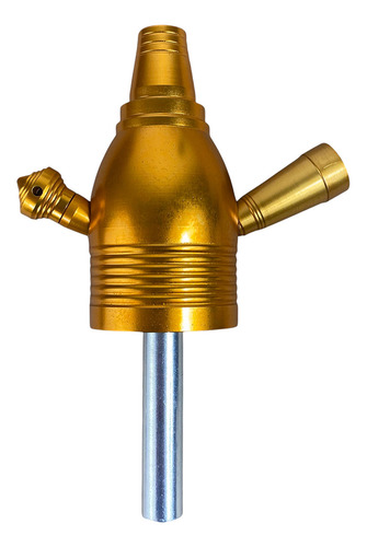 Narguilé Mini Vortex Monster Barat+ Carvão+ Tela+ Limpa Rosh Cor Dourado