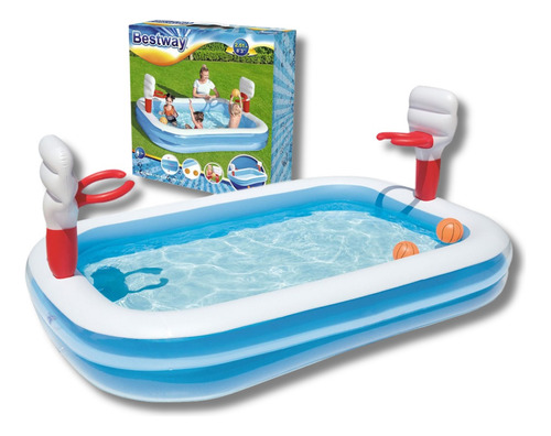 Piscina Infantil Con Juego De Basquetbol Bestway